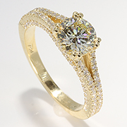 18K Yellow Gold 1.55cttw Diamond Ring