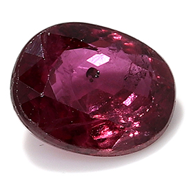 0.44 ct Oval Ruby : Violet Red