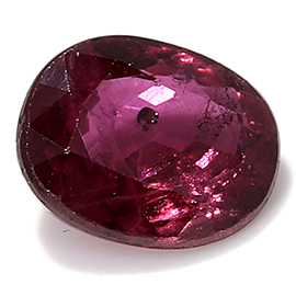 0.44 ct Violet Red Oval Natural Ruby