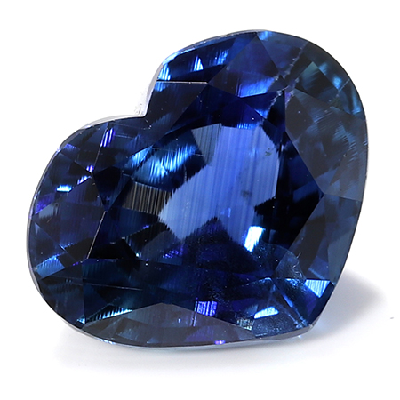 1.54 ct Rich Blue Heart Shape Natural Blue Sapphire