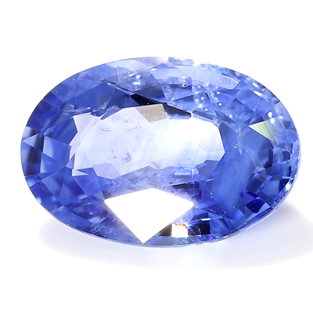 1.10 ct Oval Blue Sapphire : Cornflower Blue