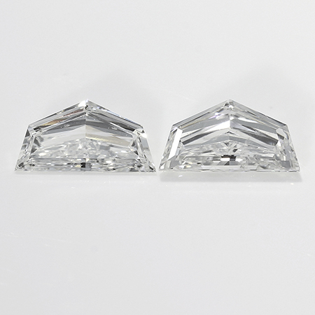 0.42 cttw Pair of Cadillac Cut Diamonds : F / VS2