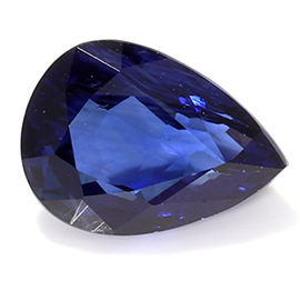0.95 ct Deep Blue Pear Shape Natural Blue Sapphire