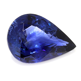 0.63 ct Pear Shape Blue Sapphire : Blue