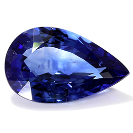 1.16 ct Pear Shape Blue Sapphire : Rich Blue