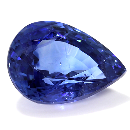 1.14 ct Pear Shape Blue Sapphire : Rich Blue
