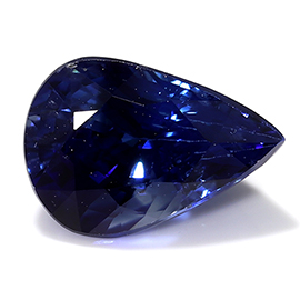 1.14 ct Pear Shape Blue Sapphire : Royal Blue