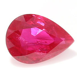1.02 ct Pear Shape Ruby : Pigeon Blood Red