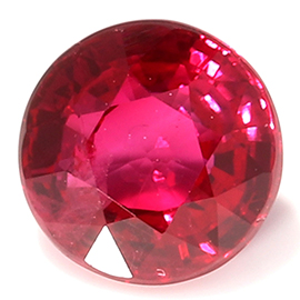 1.00 ct Round Ruby : Pigeon Blood Red