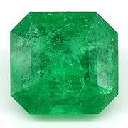 2.18 ct Rich Grass Green Emerald Cut Emerald