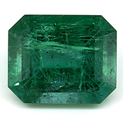 2.02 ct Rich Green Emerald Cut Emerald