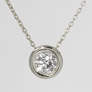 18K White Gold 0.17cttw Diamond Pendant