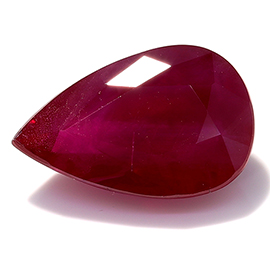 2.03 ct Pear Shape Ruby : Red