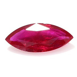 1.00 ct Marquise Ruby : Fiery Red