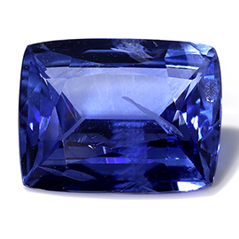 3.01 ct Cushion Cut Blue Sapphire : Navy Blue