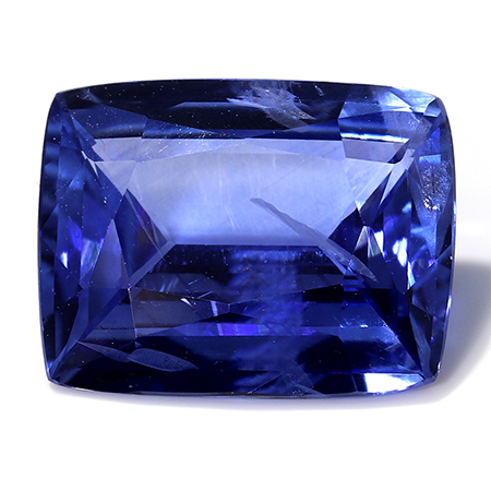 3.01 ct Cushion Cut Blue Sapphire : Navy Blue