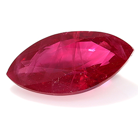 1.01 ct Marquise Ruby : Rich Pigeon Blood Red