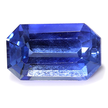 0.92 ct Emerald Cut Blue Sapphire : Navy Blue