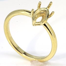 14K Yellow Gold Solitaire Setting