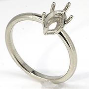 14K White Gold Setting