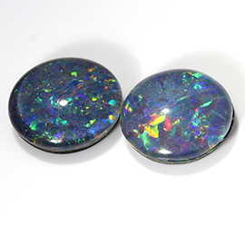 3.03 cttw Pair of Round Opals