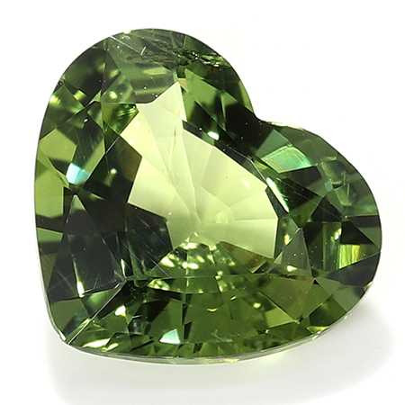 1.74 ct Heart Shape  : Olive Green