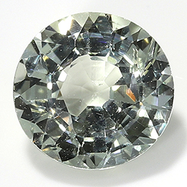 0.84 ct Round Green Sapphire : Yellowish Green