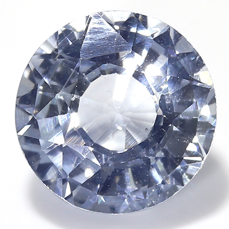 1.23 ct Round Blue Sapphire : Light Blue