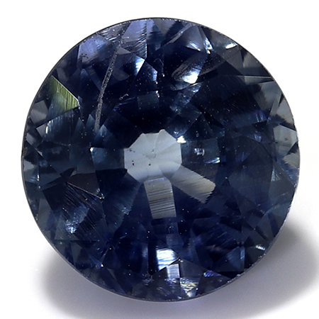 1.27 ct Round Blue Sapphire : Rich Blue