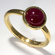 18K Yellow Gold 1.84ct Ruby Ring