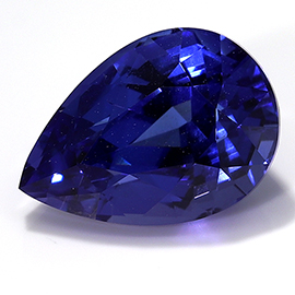 2.37 ct Pear Shape Tanzanite : Royal Navy Blue