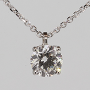 14K White Gold 0.40cttw Diamond Pendant