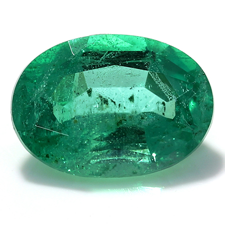 0.73 ct Oval Emerald : Fine Green