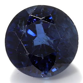 0.64 ct Round Sapphire : Blue