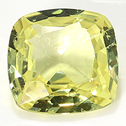 0.36 ct Lemon Yellow Cushion Cut Yellow Sapphire