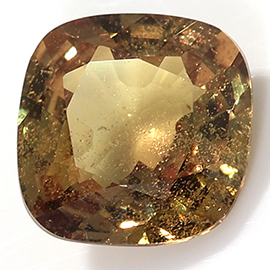 0.46 ct Cushion Cut Yellow Sapphire : Brownish Yellow