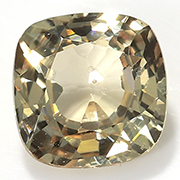 0.45 ct Brownish Yellow Cushion Cut Yellow Sapphire