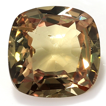 0.47 ct Cushion Cut Yellow Sapphire : Yellowish Brown