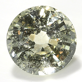 0.97 ct Round Yellow Sapphire : Light Yellow