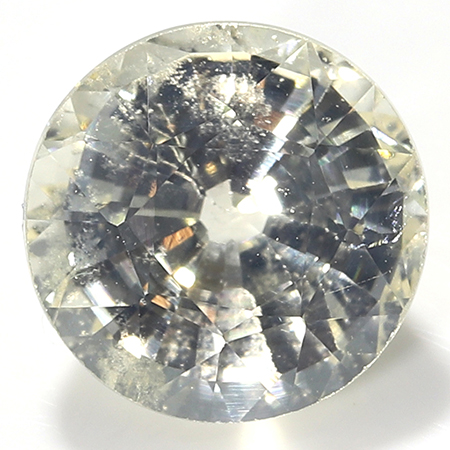1.42 ct Round Yellow Sapphire : Light Yellow