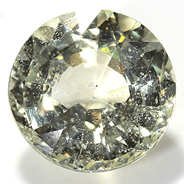 1.63 ct Round Yellow Sapphire : Light Yellow