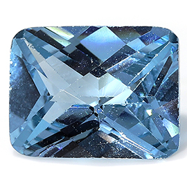 2.35 ct Emerald Cut Zircon : Fine Navy Blue