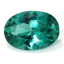 0.97 ct Oval Zircon : Greenish Blue