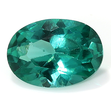 0.97 ct Oval Zircon : Greenish Blue