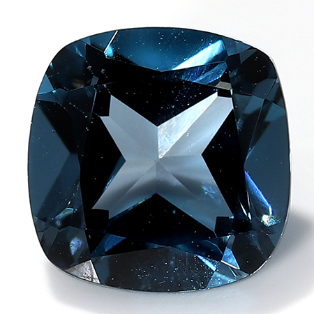 1.18 ct Patrol Blue Cushion Cu Natural Topaz- London