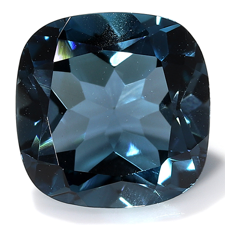 1.88 ct Patrol Blue Cushion Cu Natural Topaz- London