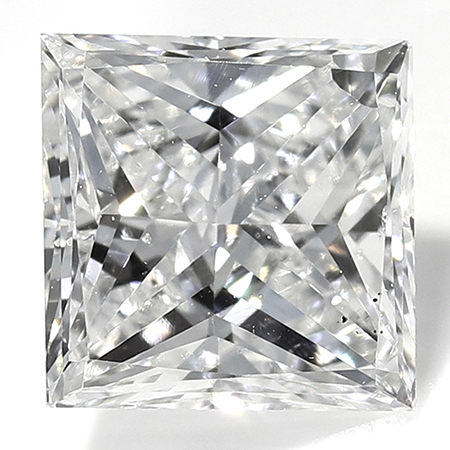 0.64 ct Princess Cut Natural Diamond : F / SI1