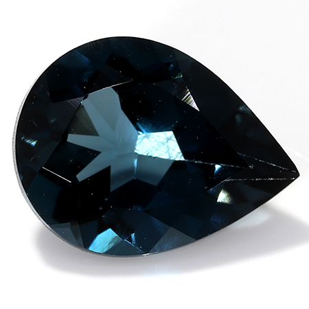 1.81 ct Patrol Blue Pear Shape Natural Topaz- London