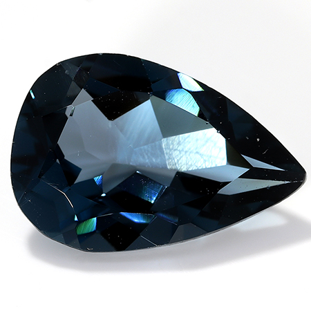 3.97 ct Patrol Blue Pear Shape Natural Topaz- London