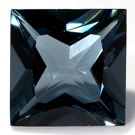 1.74 ct Patrol Blue Princess Cut Natural Topaz- London